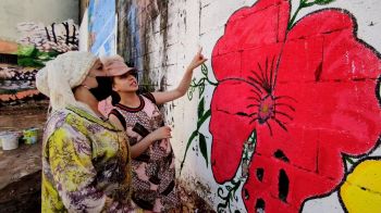 جداريات جمعية طريق النجاح تزين فضاءات مهملة بحي برج مولاي عمر (صور)