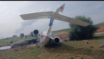 بالصور.. سقوط طائرة مدنية بمحيط مطار فاس سايس دون تسجيل ضحايا