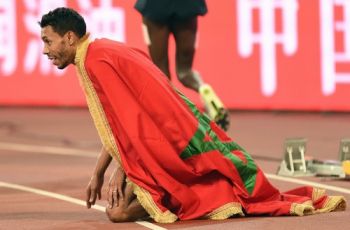 إبن مدينة الرشيدية عبد العاطي إيكدير  يحرز النحاسية في بطولة العالم لألعاب القوى ببكين