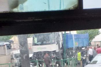 اصطدام قوي بين شاحنة وسيارة خفيفة قرب مقر ولاية الأمن السابق بمكناس