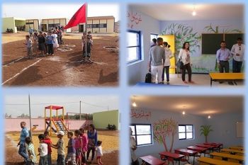 جمعيات وطنية ودولية تنخرط في ورش تأهيل مدرسة بني مكيلد بإقليم الحاجب