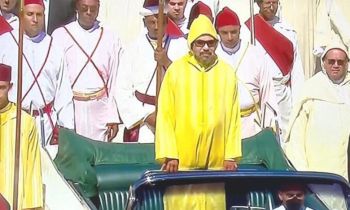 تهنئة السيد المخنتر عبد المجيد لجلالة الملك بمناسبة الذكرى 26 لعيد العرش المجيد