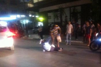 عاجل : صاحب دراجة نارية يصدم شرطي مرور بمكناس ويلوذ بالفرار (صور)