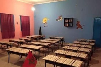 طلبة مهندسون يُزيِّنون مدرسة