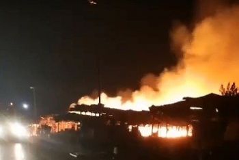 على غرار سويقة البرج : حريق يحول سويقة الحي الجامعي بمكناس الى رماد