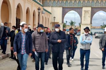 عامل عمالة مكناس يتفقد مجموعة من أوراش تأهيل و تثمين المدينة العتيقة