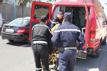 مصرع سيدة واصابة 34 شخص في حادث سير  بمنطقة عين عرمة قرب مكناس