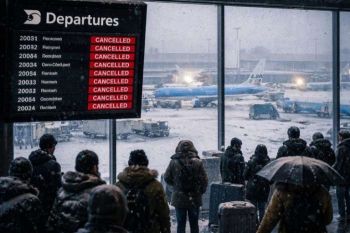 بسبب الثلوج والرياح.. إلغاء ما يزيد عن 700 رحلة جوية بأحد أكبر المطارات الأوروبية