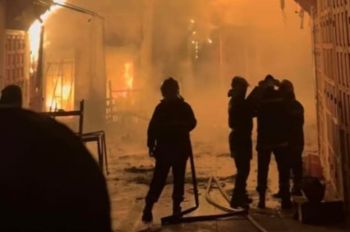 حريق مهول يلتهم محلات قبة السوق بتازة