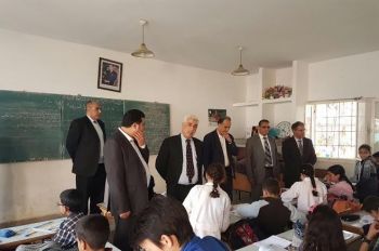 مدير الأكاديمية في زيارة تفقدية لمدرسة عمرو بن العاص بجماعة ويسلان