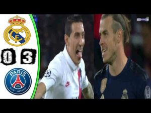 ‫ملخص مباراة ريال مدريد وباريس سان جيرمان 0-3 مباراة مجنونة‬‎