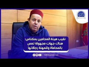 نقيب هيئة المحامين بمكناس : هناك جهات مجهولة غير معنية بالتشريع تحاول المس بمهنة المحاماة