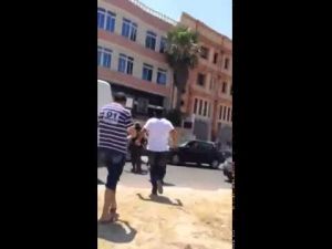 لحظة القبض على أحد المشتبه بهم في مذبحة سوسة