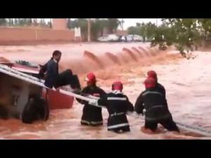 إنقاذ مواطن من الغرق بالواد لحمر بالرشيدية
